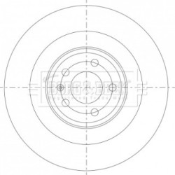 Brake Disc BORG & BECK BBD6085S OE Ref 4H0615601L