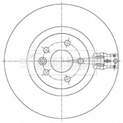 Brake Disc BORG & BECK BBD6086S OE Ref LR059122