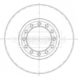 Brake Disc BORG & BECK BBD6090S OE Ref 89731 78770 BORG & BECK