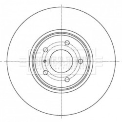 Brake Disc BORG & BECK BBD6091S OE Ref 40206CL70A
