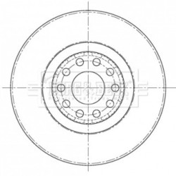 Brake Disc BORG & BECK BBD6093S OE Ref 4B3 615 301A