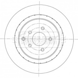 Brake Disc BORG & BECK BBD6094S OE Ref 432061CA0A