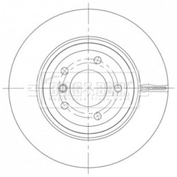 Brake Disc BORG & BECK BBD6095S OE Ref 6 782 607