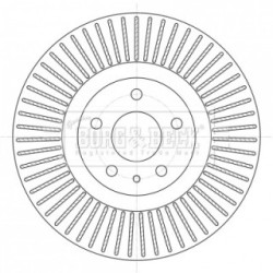 Brake Disc BORG & BECK BBD6097S OE Ref 5202200