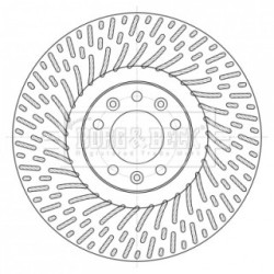 Brake Disc BORG & BECK BBD6098S OE Ref 9804605780 BORG & BECK