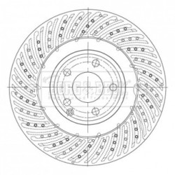 Brake Disc BORG & BECK BBD6102S OE Ref 0004211612