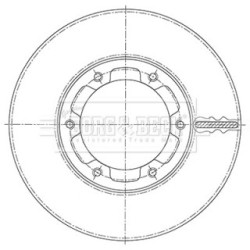 Brake Disc BORG & BECK BBD6111S OE Ref MC894846