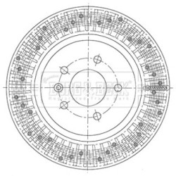 Brake Disc BORG & BECK BBD6114S OE Ref 569094