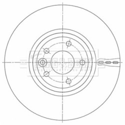 Brake Disc BORG & BECK BBD6115S OE Ref T4N1799