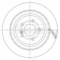Brake Disc BORG & BECK BBD6118S OE Ref 219 423 00 12