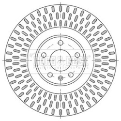 Brake Disc BORG & BECK BBD6123S OE Ref 4G0 615 301C