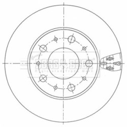 Brake Disc BORG & BECK BBD6125S OE Ref 4249 38