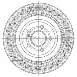Brake Disc BORG & BECK BBD6129S OE Ref A172 423 01 12