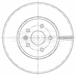 Brake Disc BORG & BECK BBD6130S OE Ref 95526570