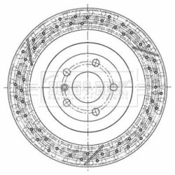 Brake Disc BORG & BECK BBD6131S OE Ref A166 423 05 12
