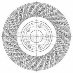 Brake Disc BORG & BECK BBD6133S OE Ref 218 421 02 12