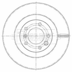 Brake Disc BORG & BECK BBD6135S OE Ref A463 421 04 12