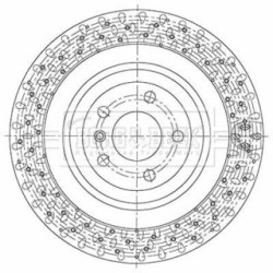 Brake Disc BORG & BECK BBD6139S OE Ref A166 423 03 12