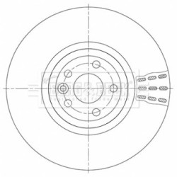 Brake Disc BORG & BECK BBD6144S OE Ref T4K5014