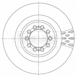 Brake Disc BORG & BECK BBD6145S OE Ref 74 20 924 728