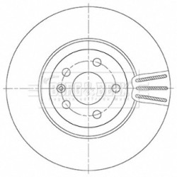 Brake Disc BORG & BECK BBD6148S OE Ref 3142372-4