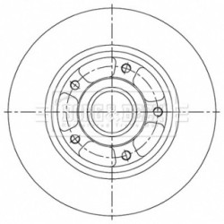 Brake Disc BORG & BECK BBD6149S OE Ref 432006609R