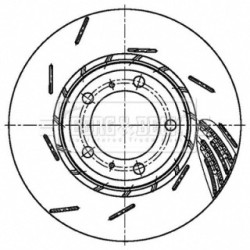 Brake Disc BORG & BECK BBD6162S OE Ref 970 352 404 00