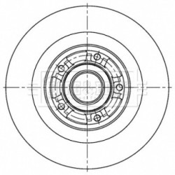 Brake Disc BORG & BECK BBD6167S OE Ref 432020020R