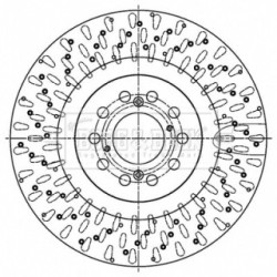 Brake Disc BORG & BECK BBD6184S OE Ref 45251 TV8 E02