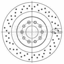 Brake Disc BORG & BECK BBD6186S OE Ref C2N3427
