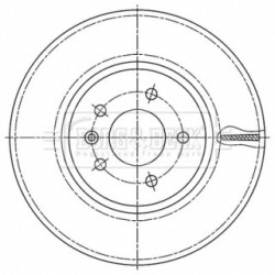 Brake Disc BORG & BECK BBD6192S OE Ref 13521005