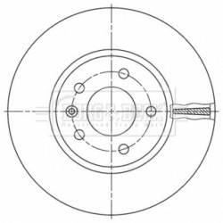 Brake Disc BORG & BECK BBD6193S OE Ref 569070