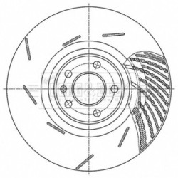 Brake Disc BORG & BECK BBD6200S OE Ref 95B 615 302G