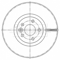 Brake Disc BORG & BECK BBD6202S OE Ref 31423305