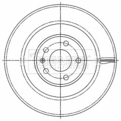 Brake Disc BORG & BECK BBD6203S OE Ref 4M0 615 601P