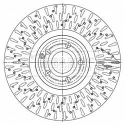 Brake Disc BORG & BECK BBD6208S OE Ref 231 421 13 12
