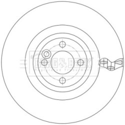 Brake Disc BORG & BECK BBD6215S OE Ref 34116858071 BORG & BECK