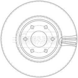 Brake Disc BORG & BECK BBD6222S OE Ref A470 421 02 00