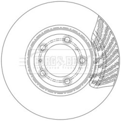 Brake Disc BORG & BECK BBD6226S OE Ref 9Y0 615 301
