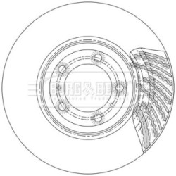 Brake Disc BORG & BECK BBD6227S OE Ref 9Y0 615 302