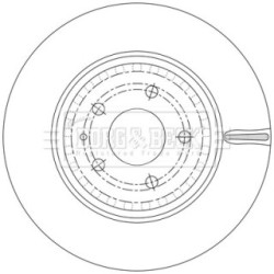 Brake Disc BORG & BECK BBD6228S OE Ref TK78 33 251B