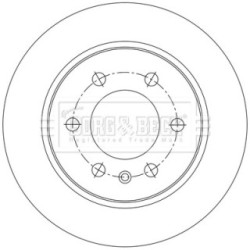Brake Disc BORG & BECK BBD6229S OE Ref 910 423 03 00