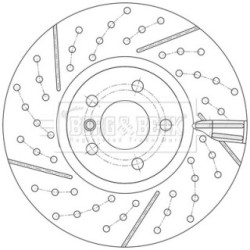 Brake Disc BORG & BECK BBD6232S OE Ref 34 10 6 864 133 BORG & BECK