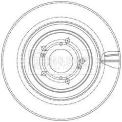 Brake Disc BORG & BECK BBD6240S OE Ref 45251TNYE01 BORG & BECK