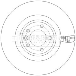 Brake Disc BORG & BECK BBD6242S OE Ref LR161893
