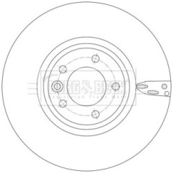 Brake Disc BORG & BECK BBD6243S OE Ref LR081594 BORG & BECK