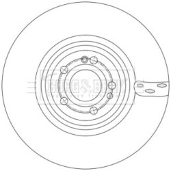 Brake Disc BORG & BECK BBD6251S OE Ref A167 421 07 01 BORG & BECK