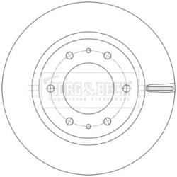 Brake Disc BORG & BECK BBD6256S OE Ref 4615A285