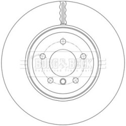 Brake Disc BORG & BECK BBD7000S OE Ref 34 21 6 763 827