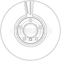 Brake Disc BORG & BECK BBD7001S OE Ref 34 11 6 779 467